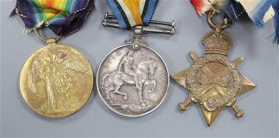 A WWI trio of medals
